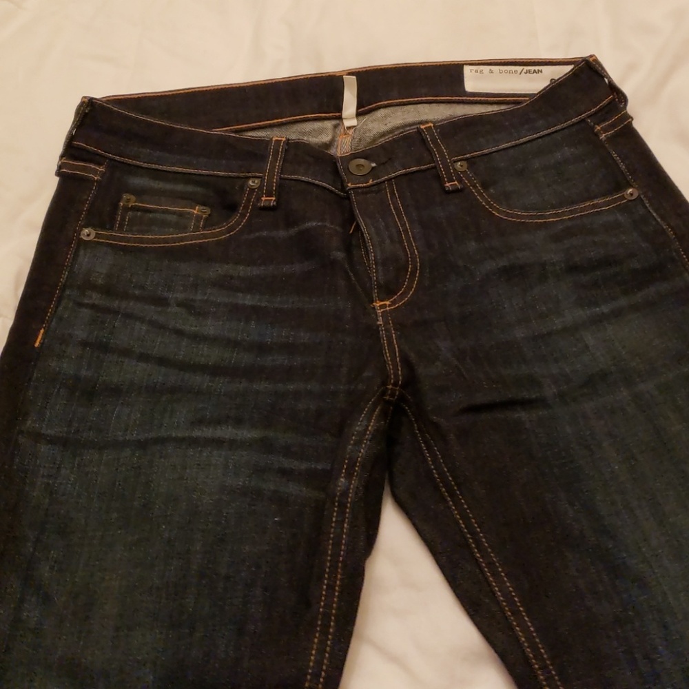 Rag and bone DRE size 27, unfinished hem